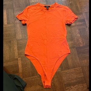 Orange T-shirt Bodysuit